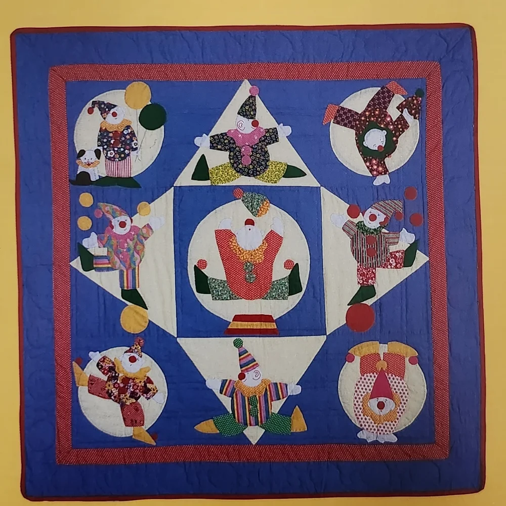 VTG 1984 Quilt Pattern Circus and Clowns by Susie Ennis